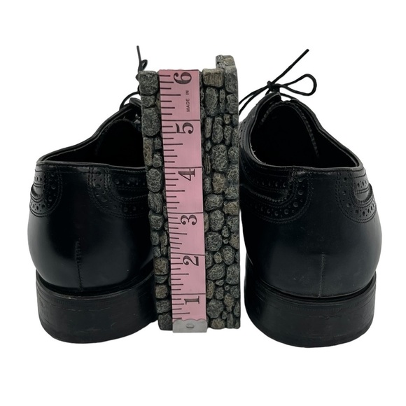 Florsheim Black Rucci Wingtip Oxfords Size 10 1/2 Men's - Picture 8 of 9